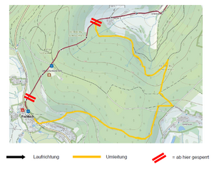 Umleitung 3. Etappe