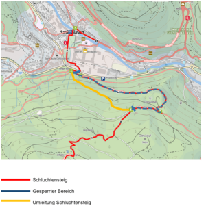 Umleitung 5. Etappe